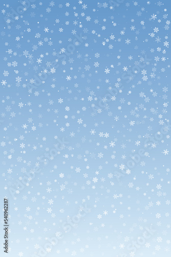 Abstract winter background with snowflakes