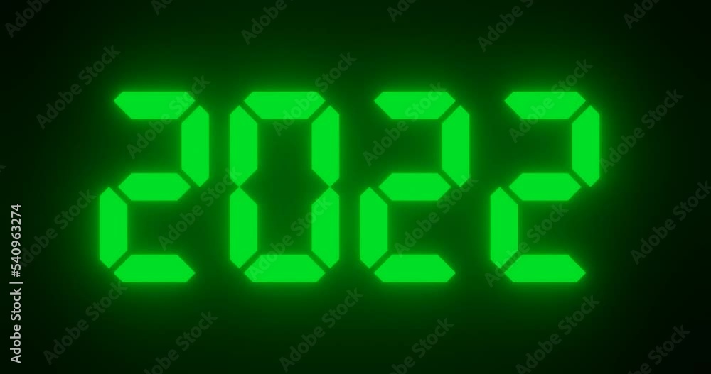 changing moving years in number for past or future concept changing moving years in number for past or future concept