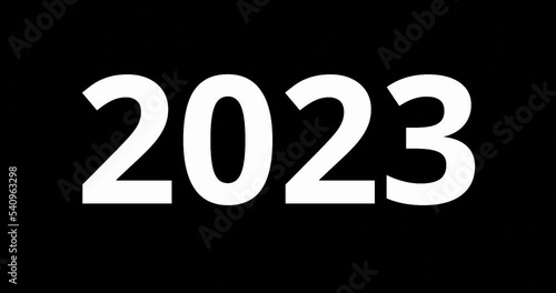 changing moving years in number for past or future concept