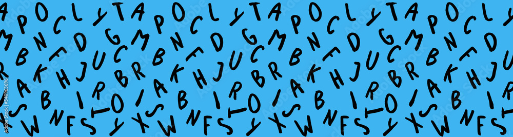 template with the image of keyboard symbols. set of letters. Surface template. blue background. Horizontal image. Banner for insertion into site. template with the image of keyboard symbols. set of letters. Surface template. blue background. Horizontal image. Banner for insertion into site.