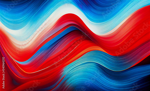 Red, blue and white background