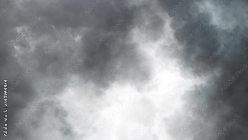 4K view of thunderstorm and dark clouds background 4K view of thunderstorm and dark clouds background