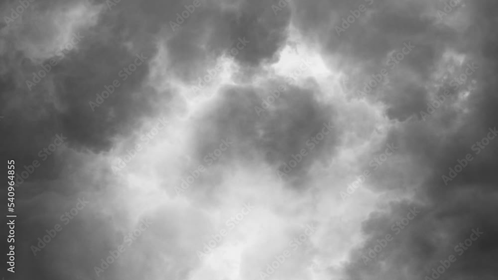 view of inside the dark cumulonimbus cloud 4k view of inside the dark cumulonimbus cloud 4k