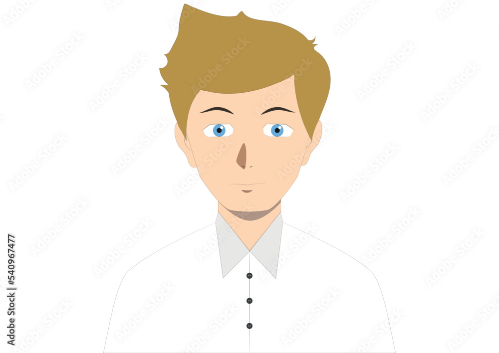 Handsome man who smiles. People Clipart