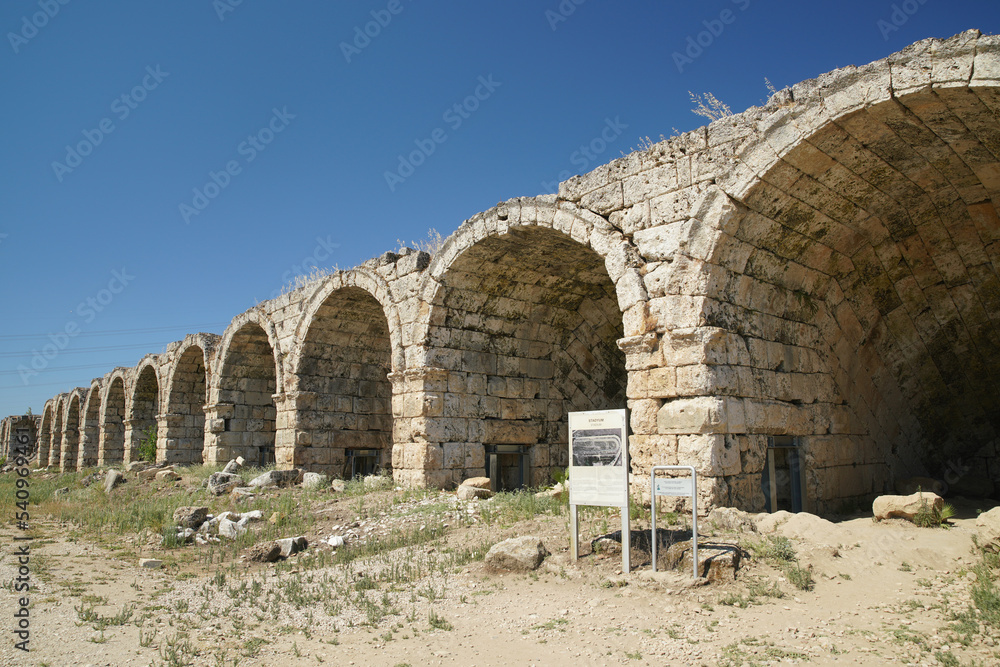 Stadium of Perge Ancient City in Antalya, Turkiye Stadium of Perge Ancient City in Antalya, Turkiye