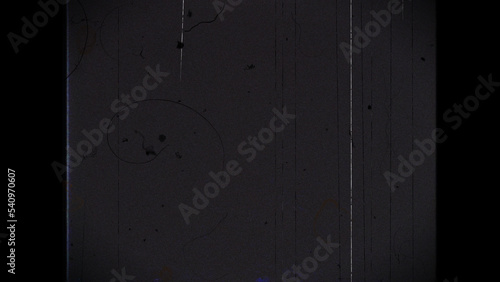 Old film frame overlay with dust, hair, jitter, scratches, noise. Grunge effect texture.