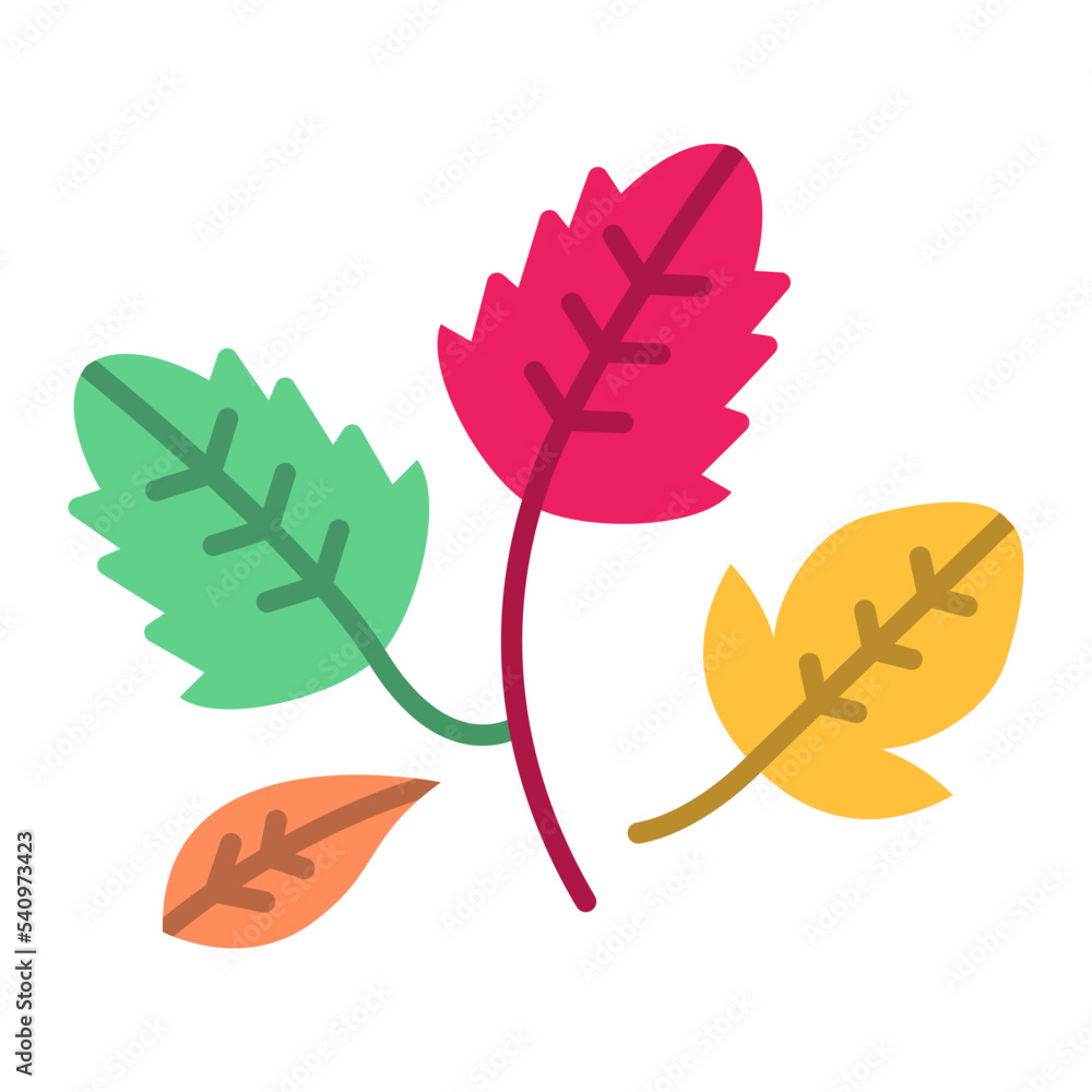 Leaves Flat Icon