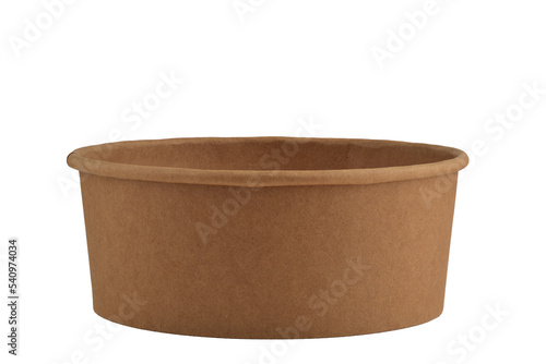 bowl paper for food packege isolated