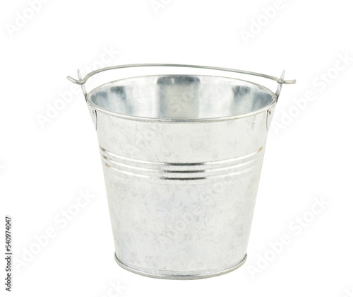 metal bucket isolated