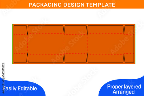 FEFCO231 Corrugated shipping box resizeable with dieline tamplate