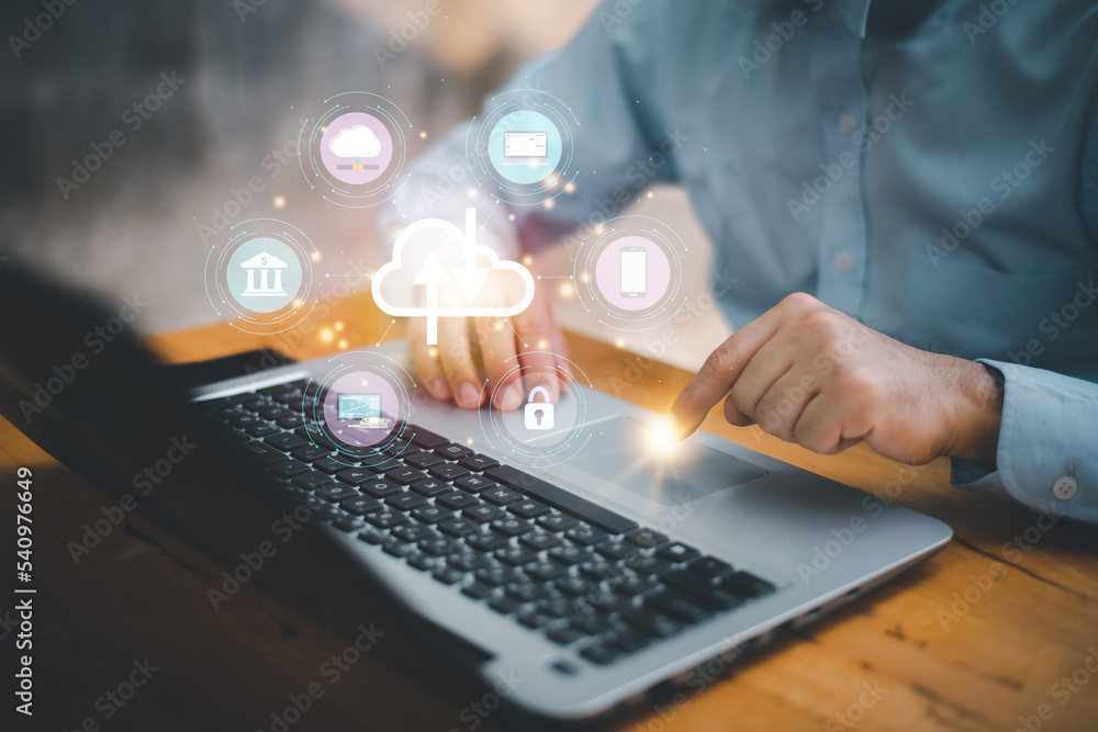 Internet networking, remotely work, data exchange concept. Young using smart mobile phone with internet network connection Internet networking, remotely work, data exchange concept. Young using smart mobile phone with internet network connection