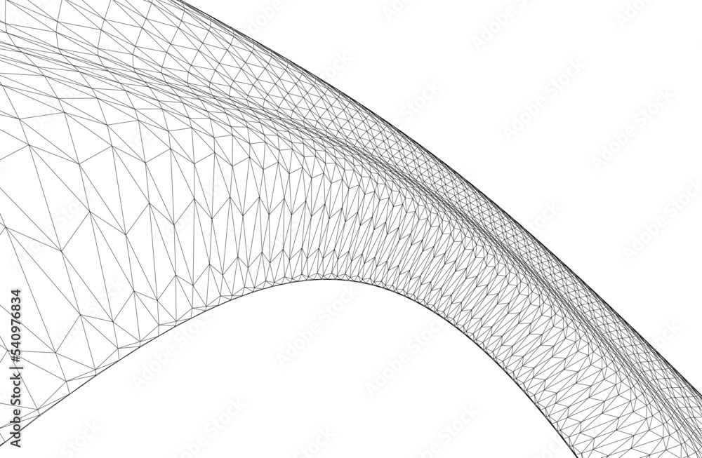 abstract architectural shape 3d illustration abstract architectural shape 3d illustration
