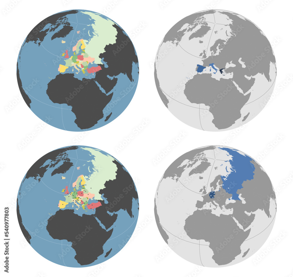 Round Globe Vector Map with European - 1000 F 540977803 LfVPN40BoNg0xoNoSXEnAzBoqrHPvu3F 