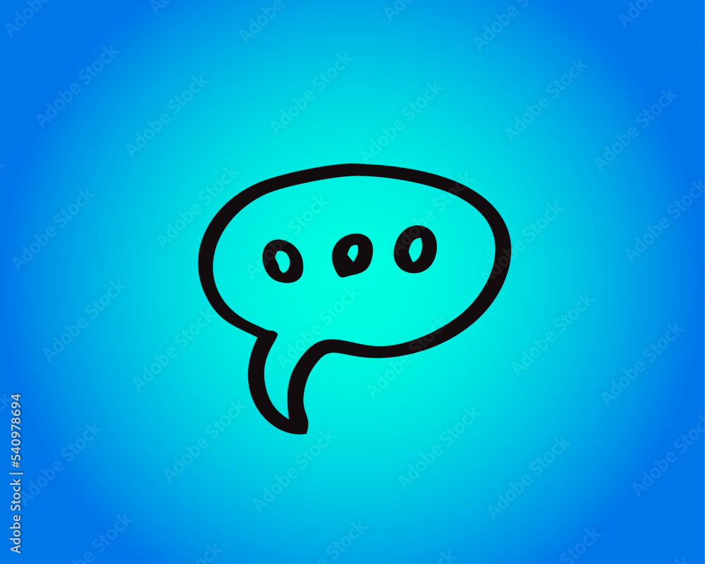 Obraz premium think symbol vector