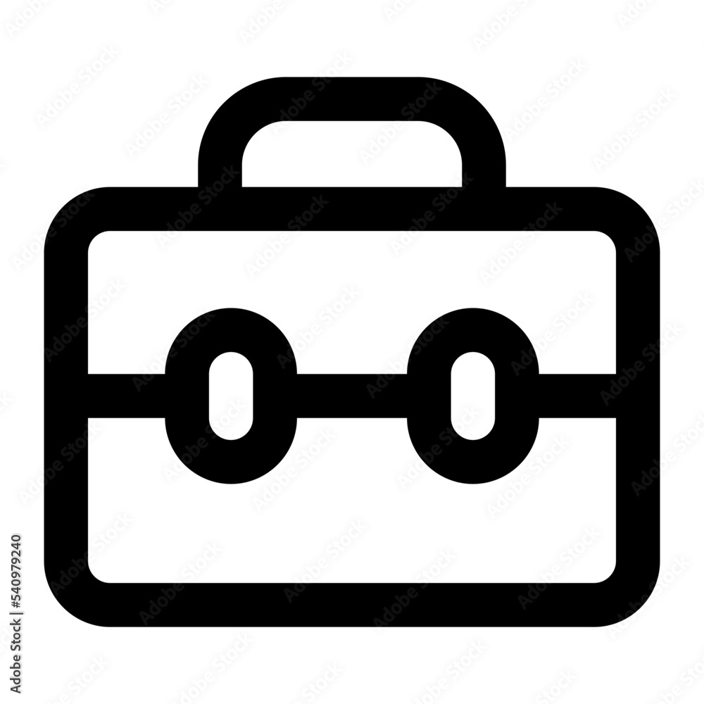 Icon Suitcase With Style Outline Icon Suitcase With Style Outline