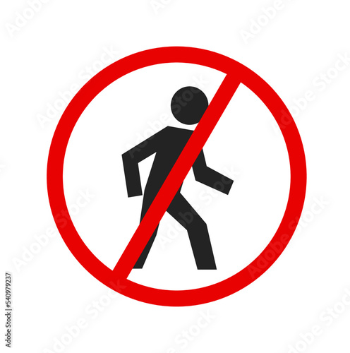 no entrance, no trespassing icon and symbol on white background