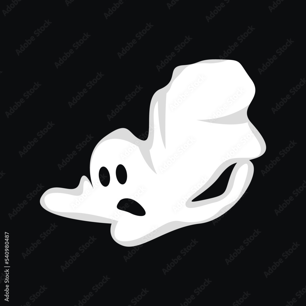 Ghost Logo, Halloween Ghost Vector Illustration, Halloween Party Template Ghost Logo, Halloween Ghost Vector Illustration, Halloween Party Template