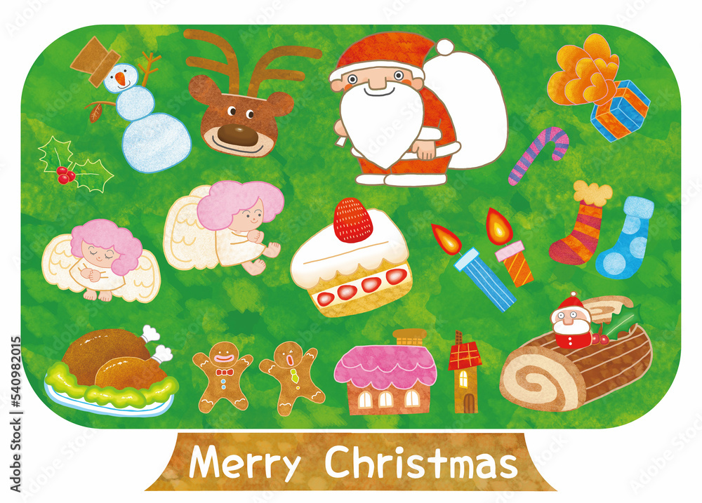 たくさんのオーメンとが装飾されたクリスマスツリー たくさんのオーメンとが装飾されたクリスマスツリー
