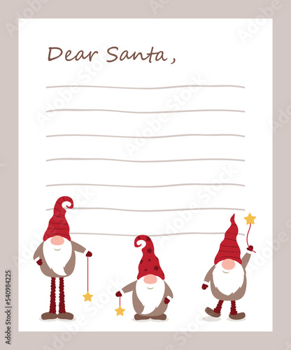 christmas wish list letter to santa claus for kids