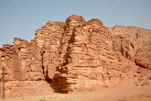 Petra  Jordan  November 2019 - A canyon with a mountain in the desert
