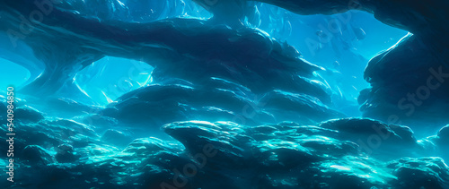 Artistic concept painting painting of a underwater landscape