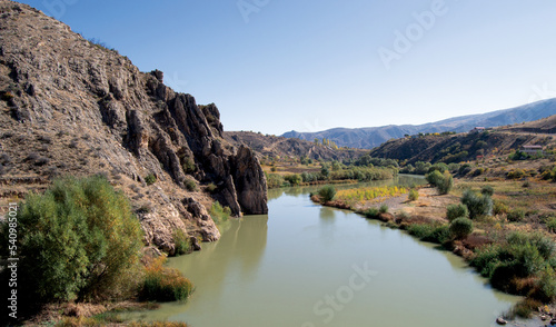 lake in the mountains, mountain river in the mountains, river in the mountains, mountain river landscape, Anatolia, autumn, turkey