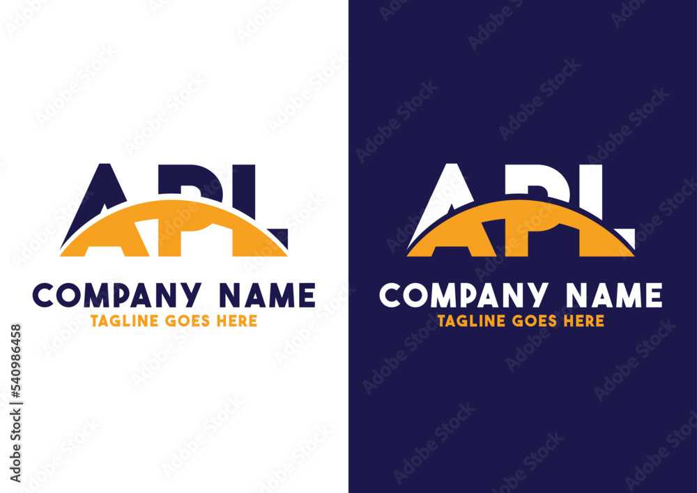 Letter APL logo design vector template, APL logo Stock Vector | Adobe Stock