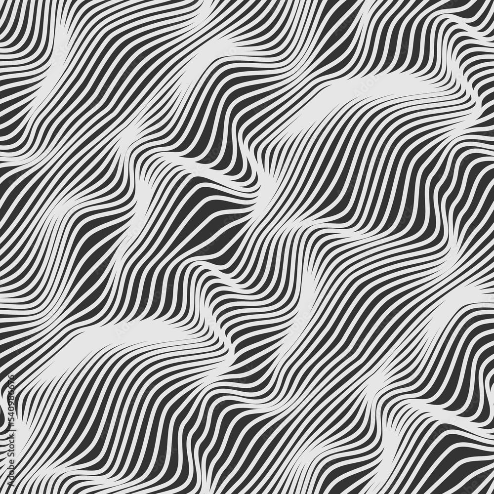 Wavy linear abstract seamless texture.