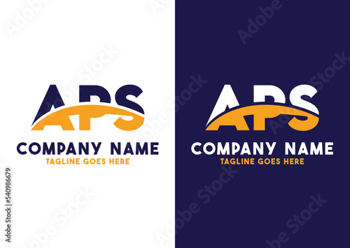 Letter APS logo design vector template, APS logo photo