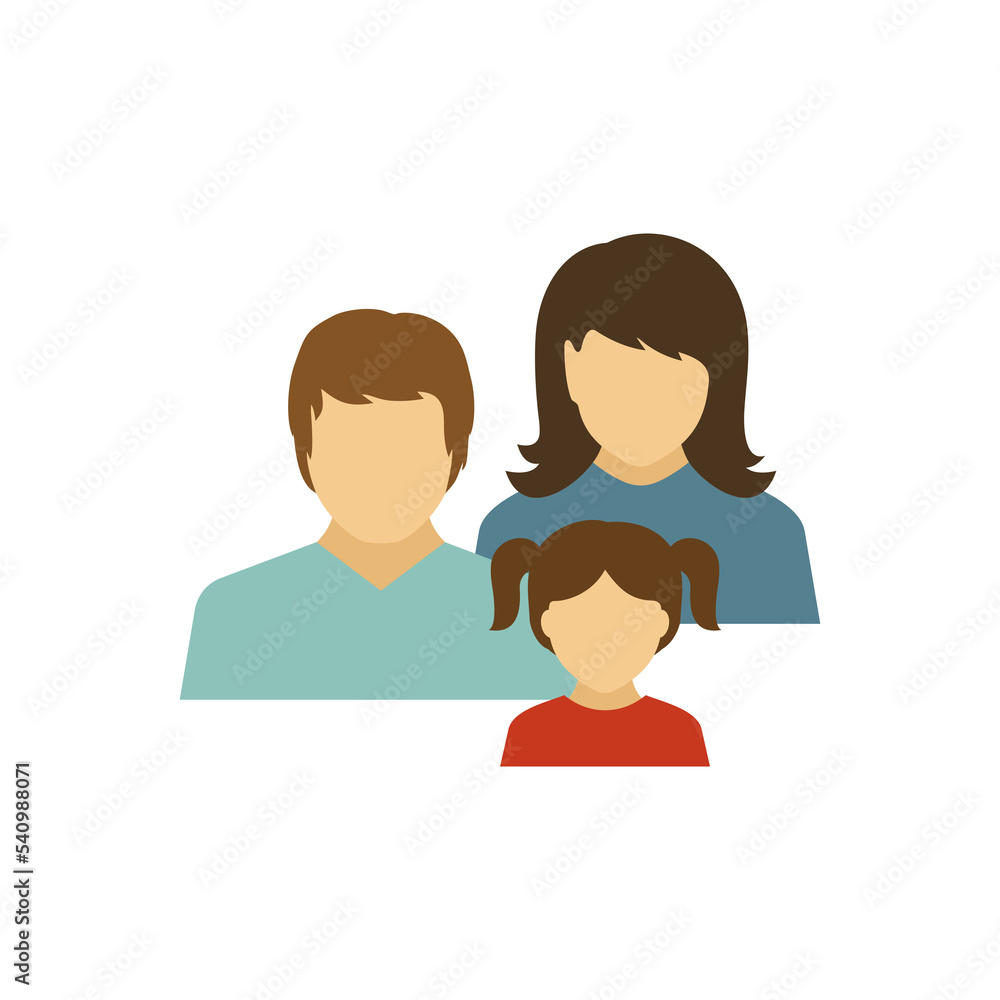Family Minimalistic Character Avatar Symbol