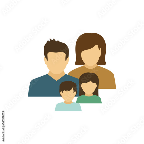 Family Minimalistic Character Avatar Symbol