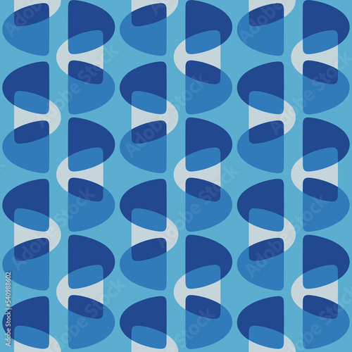 Abstract rounded ornament for decorating any surfaces or things. Seamless pattern.