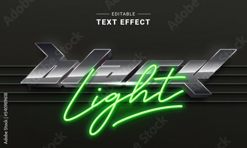 Chrome Metallic Text Effect