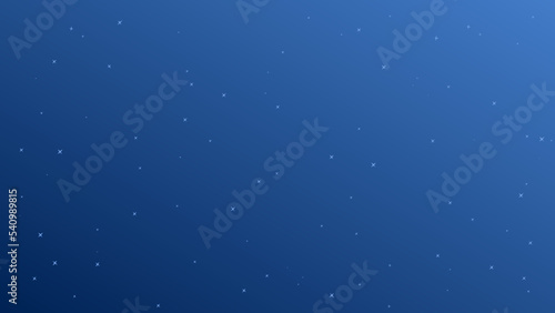 Blue gradient sky with white stars. Background.