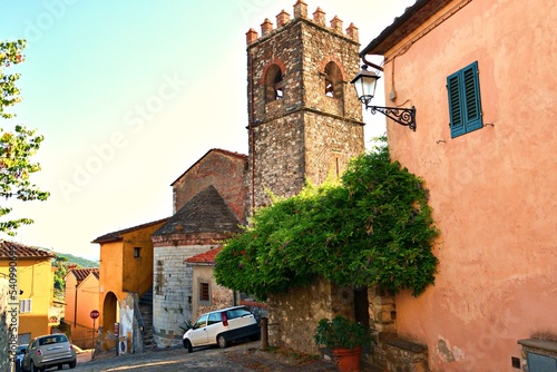 cityscape of the historic village of Serravalle Pistoiese in Pistoia, Tuscany, Italy photo