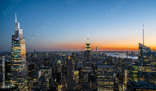 New York -  Sunset from Top of the Rock photo