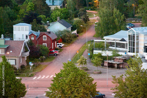 Helsinki, Finland, February 2018 - A view of a house