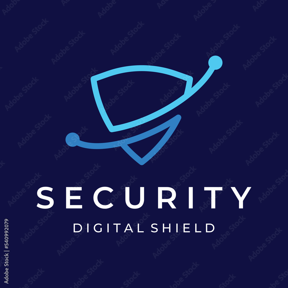 Creative technology digital cyber security logo template design with modern shield and key protection concept. Logo for business, digital and technology. Creative technology digital cyber security logo template design with modern shield and key protection concept. Logo for business, digital and technology.