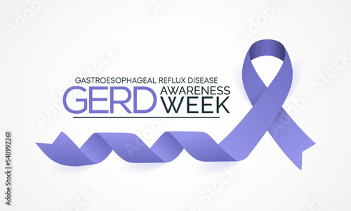 GERD Awareness week (Gastroesophageal reflux disease) is observed every year in November. Vector illustration