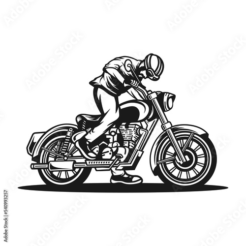 classic motorcycle vector