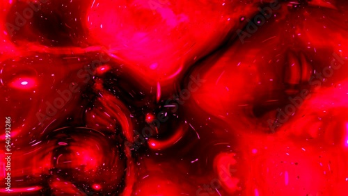 abstract red and black color printing liquid 
