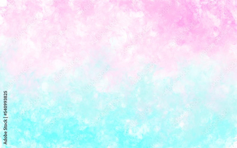 Pastel blue and pink abstract beautiful and colorful background gradients made using the texture of watercolor spots