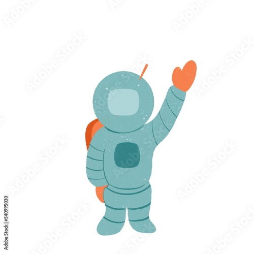Little astronaut. astronaut sticker for kids room