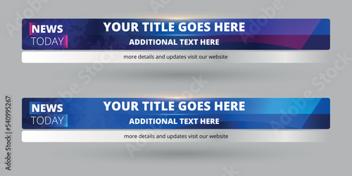 Professional Broadcast Lower third Design Template