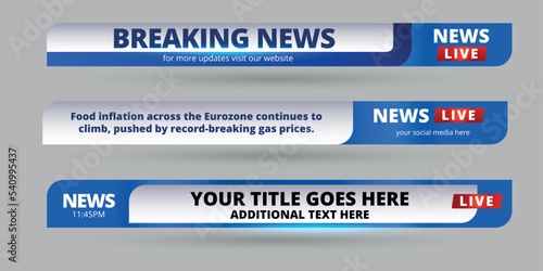 Professional Broadcast Lower third Design Template