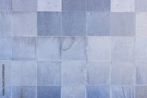 blue and gray stone tile and grout abstract pattern