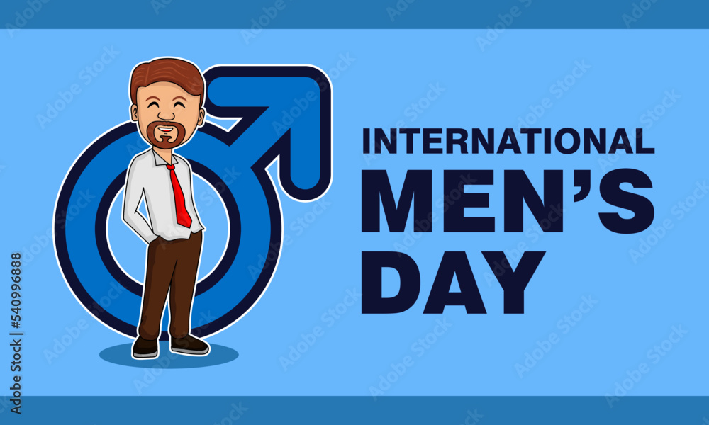 International men's day template background International men's day template background