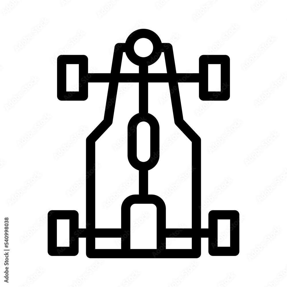 chassis car line icon illustration vector graphic chassis car line icon illustration vector graphic