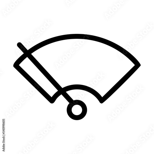 windscreen line icon illustration vector graphic