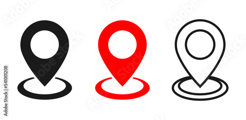 Location pin vecor icon.